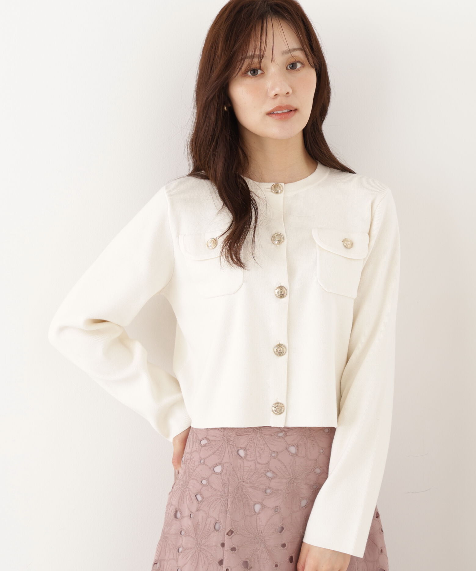 PROPORTION BODY DRESSING「シルク混カーディガン 26AW」|カーディガン|