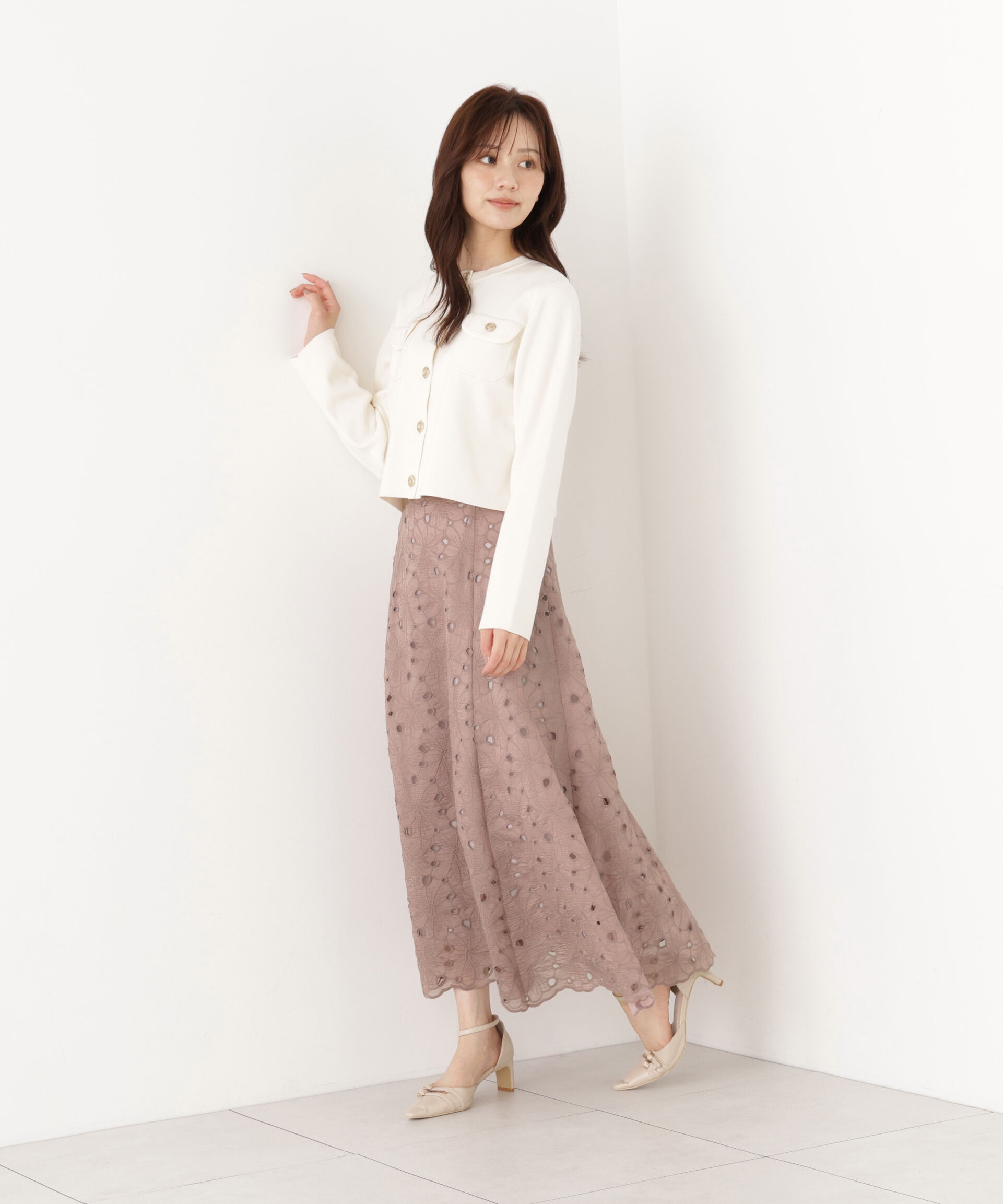 PROPORTION BODY DRESSING「シルク混カーディガン 26AW」|カーディガン|