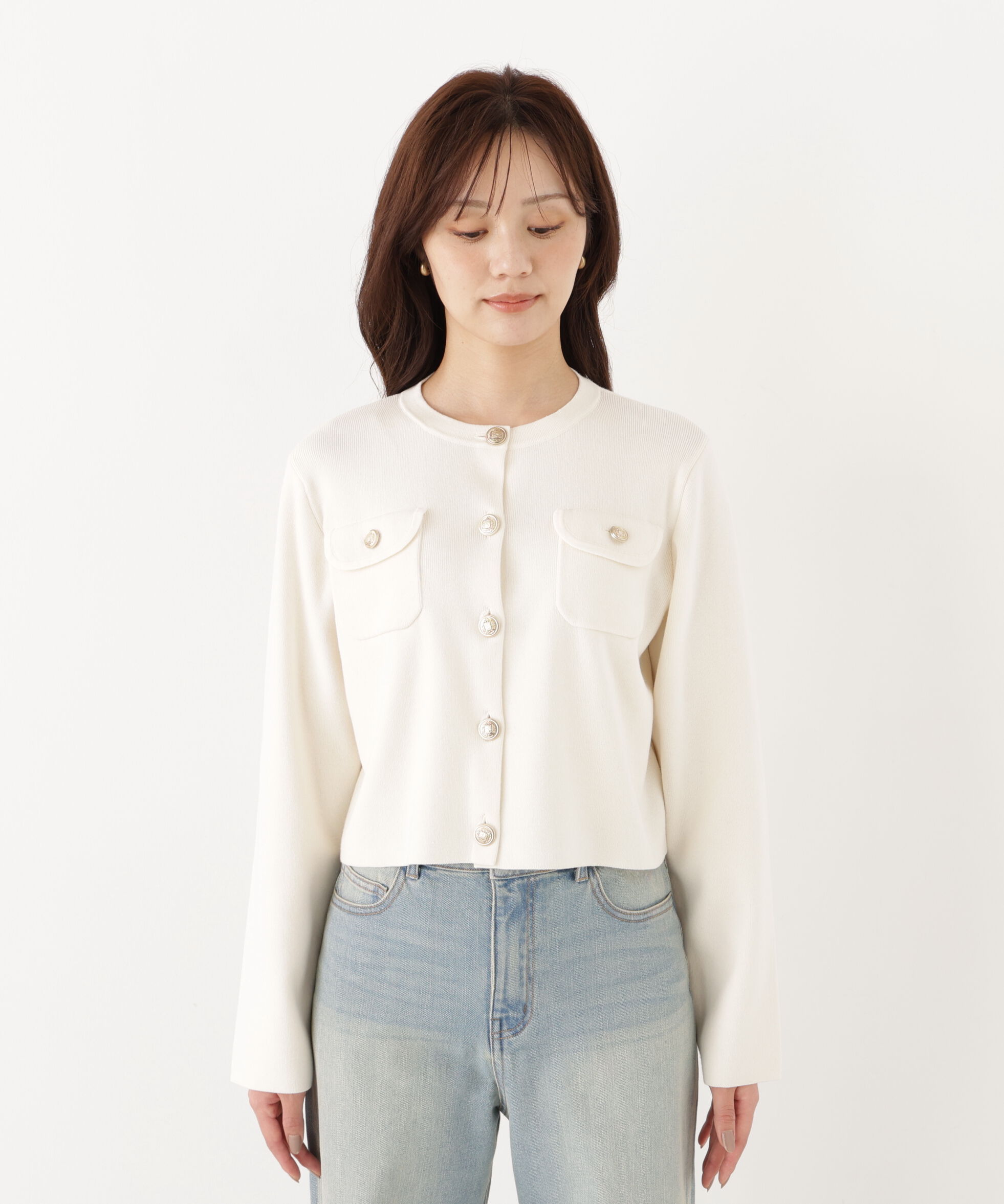 PROPORTION BODY DRESSING「シルク混カーディガン 26AW」|カーディガン|