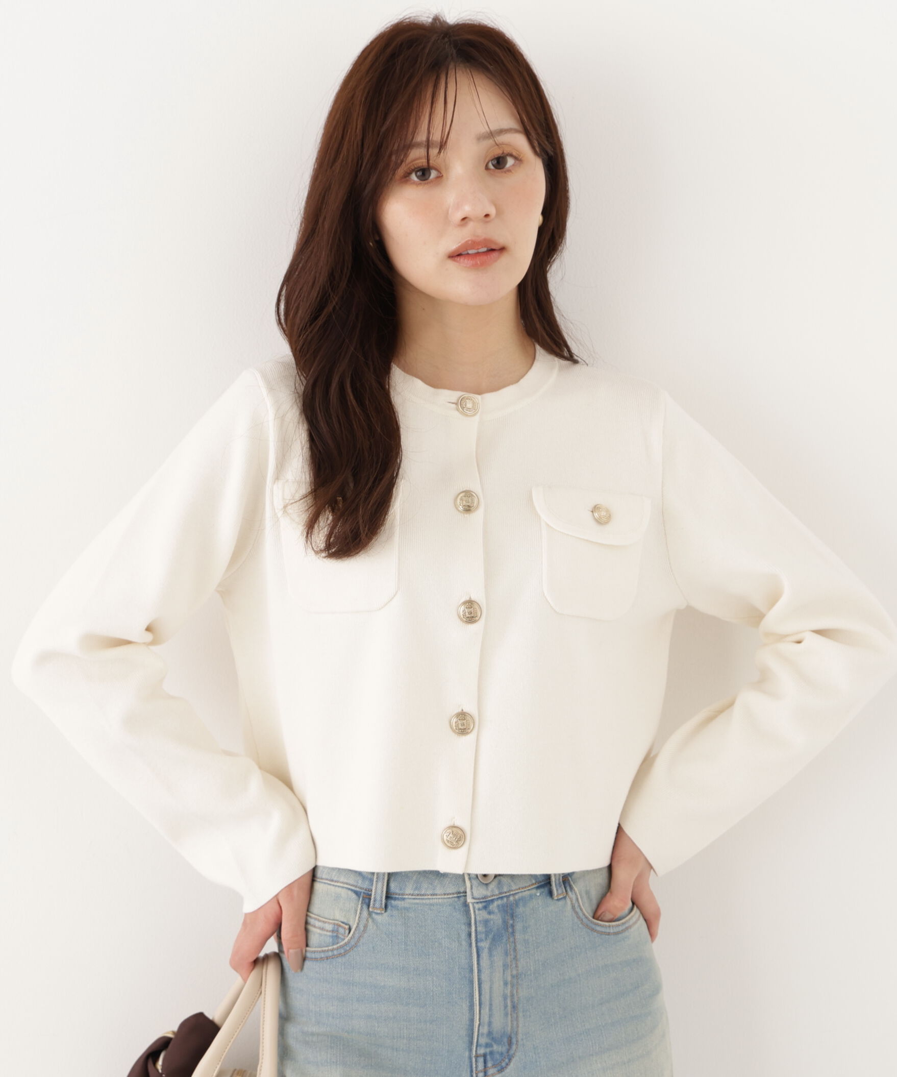 PROPORTION BODY DRESSING「シルク混カーディガン 26AW」|カーディガン|