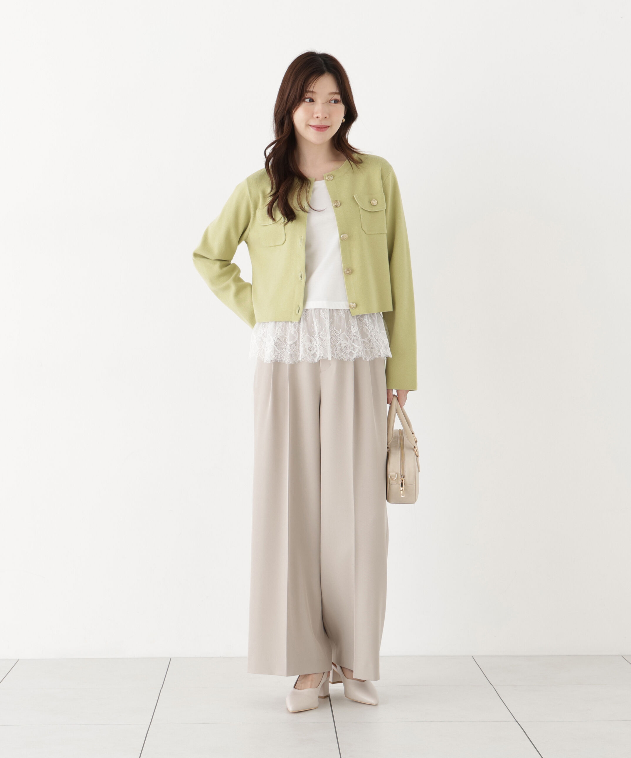 PROPORTION BODY DRESSING「シルク混カーディガン 26AW」|カーディガン|