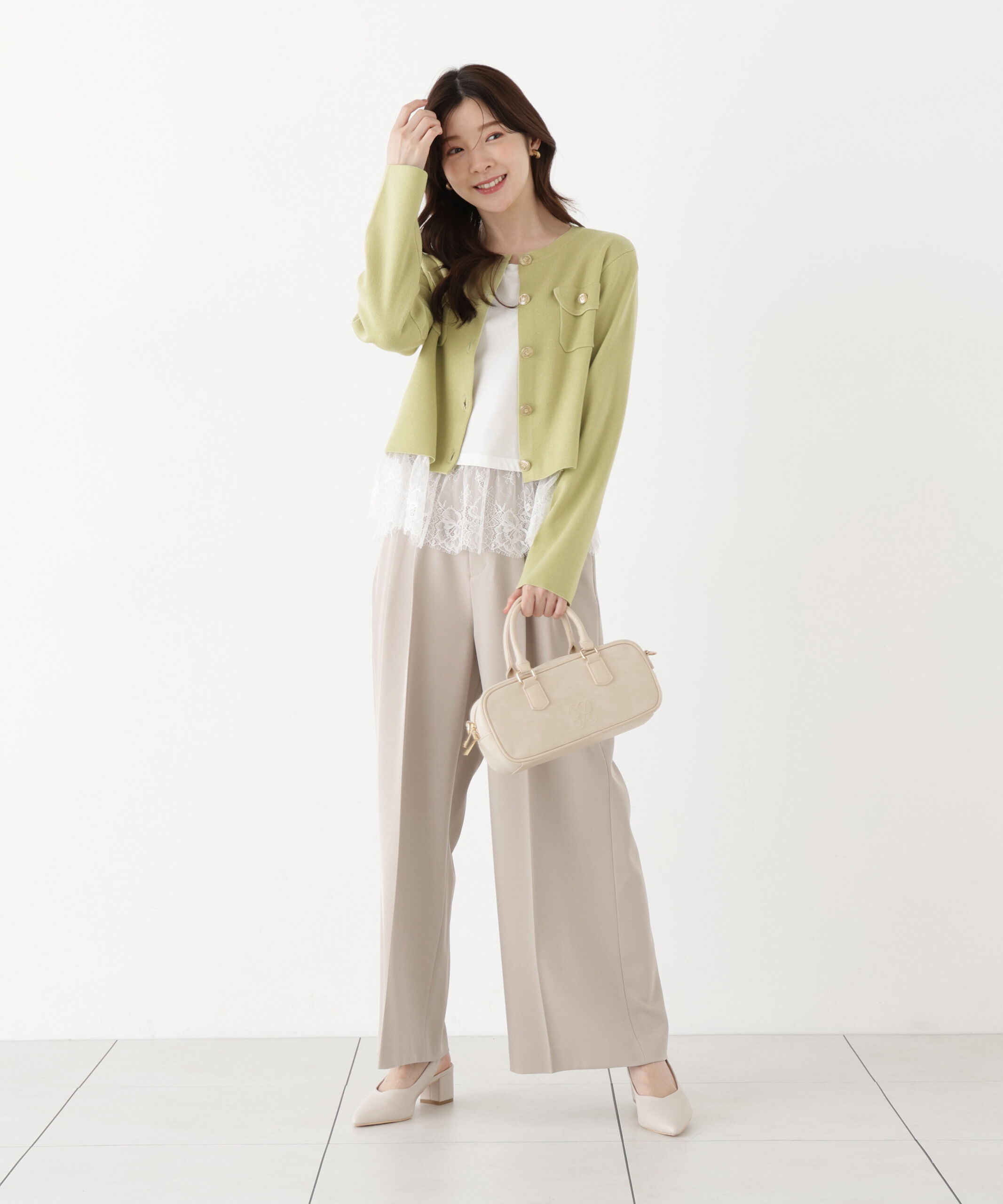 PROPORTION BODY DRESSING「シルク混カーディガン 26AW」|カーディガン|