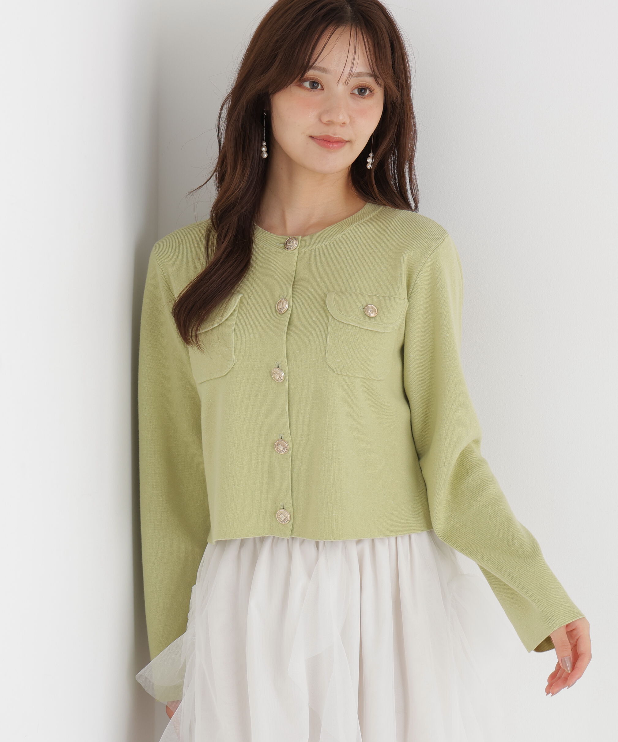 PROPORTION BODY DRESSING「シルク混カーディガン 26AW」|カーディガン|