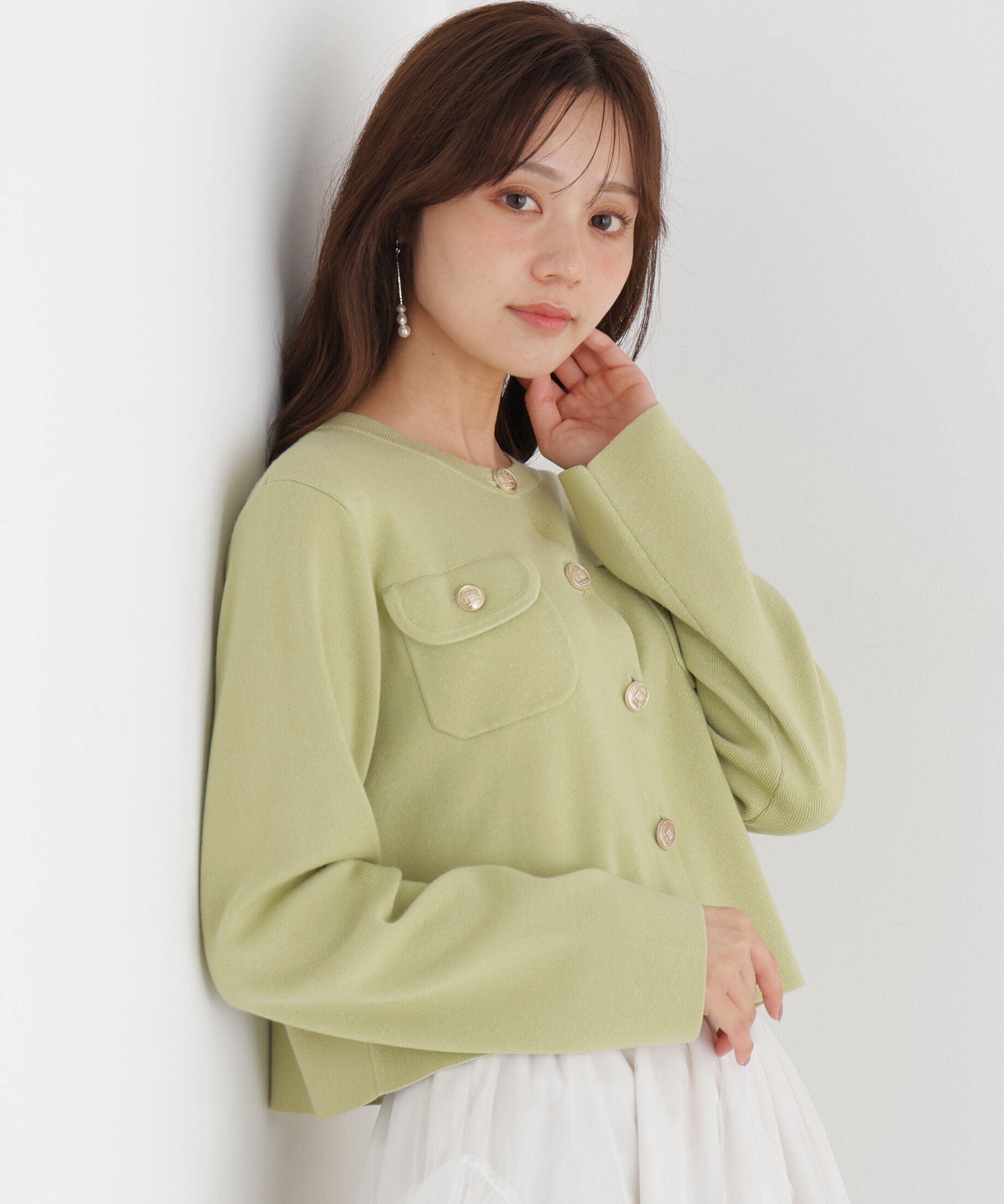 PROPORTION BODY DRESSING「シルク混カーディガン 26AW」|カーディガン|