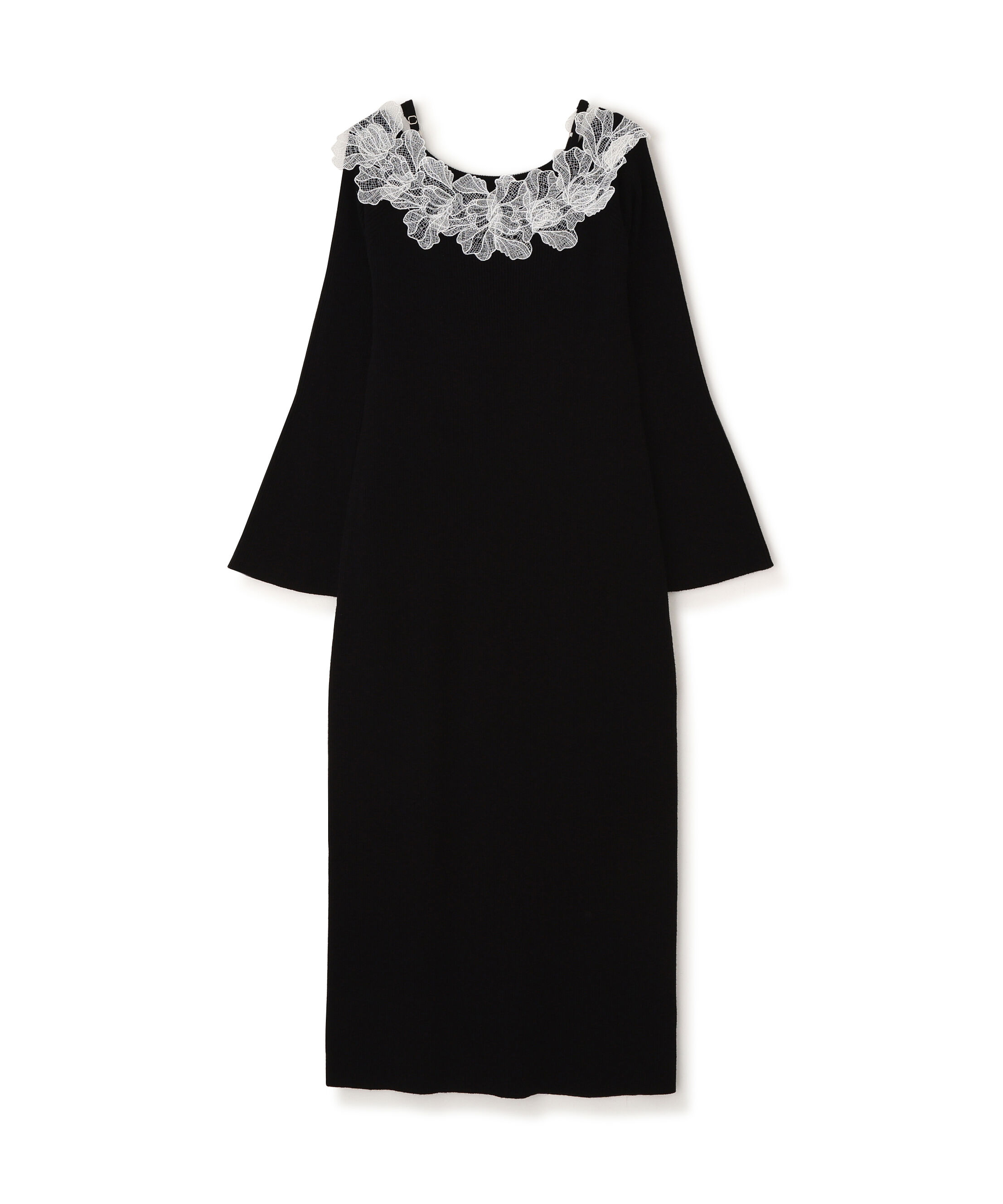 PROPORTION BODY DRESSING「レースオフショルニットワンピース」|ワンピース|