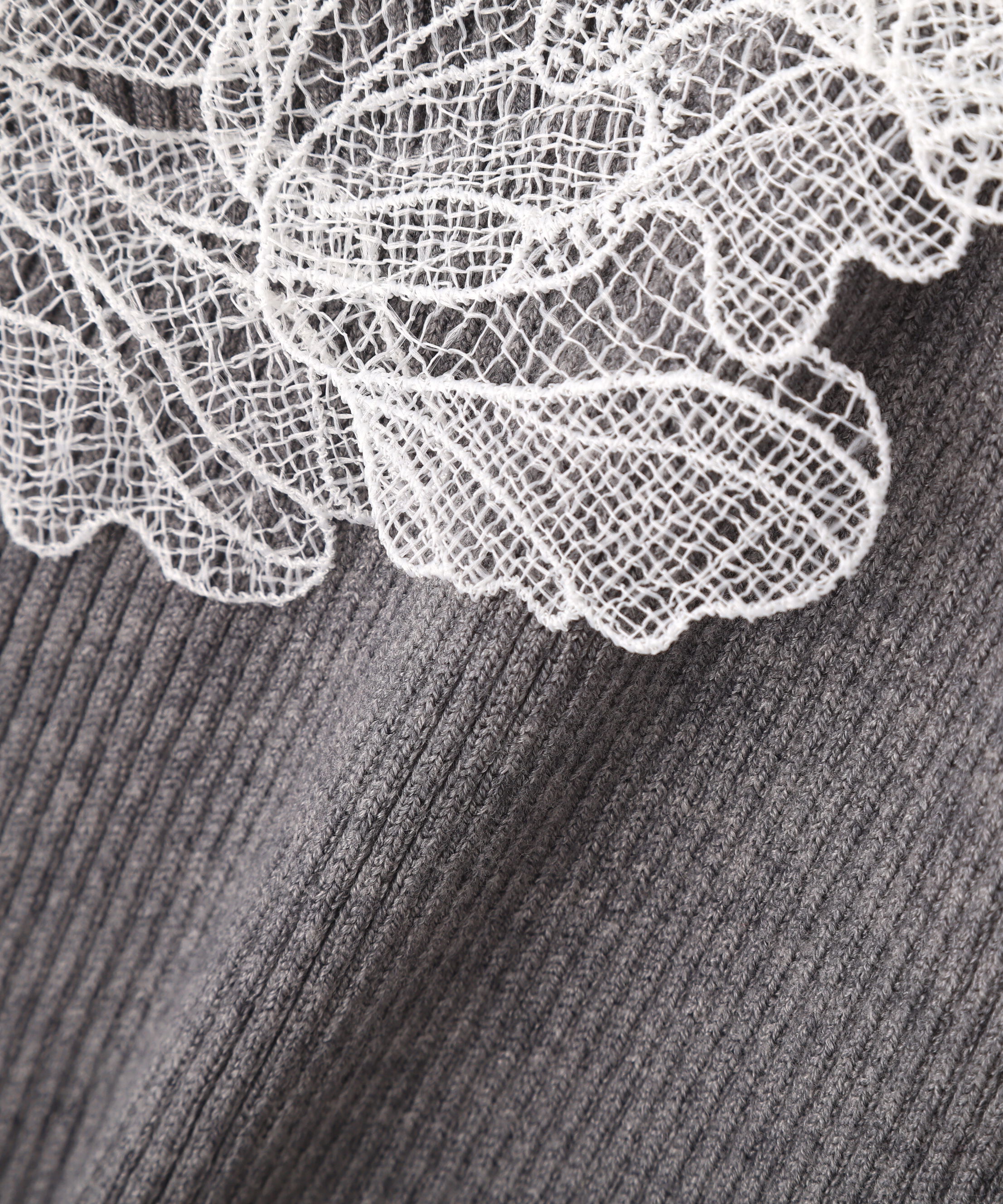 PROPORTION BODY DRESSING「レースオフショルニットワンピース」|ワンピース|