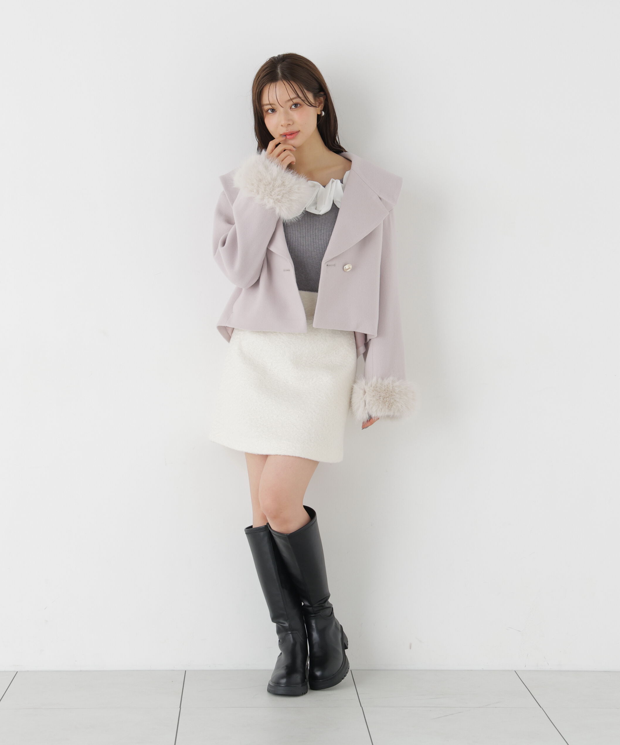 PROPORTION BODY DRESSING「フリルドッキングニット」|ニット・セーター|
