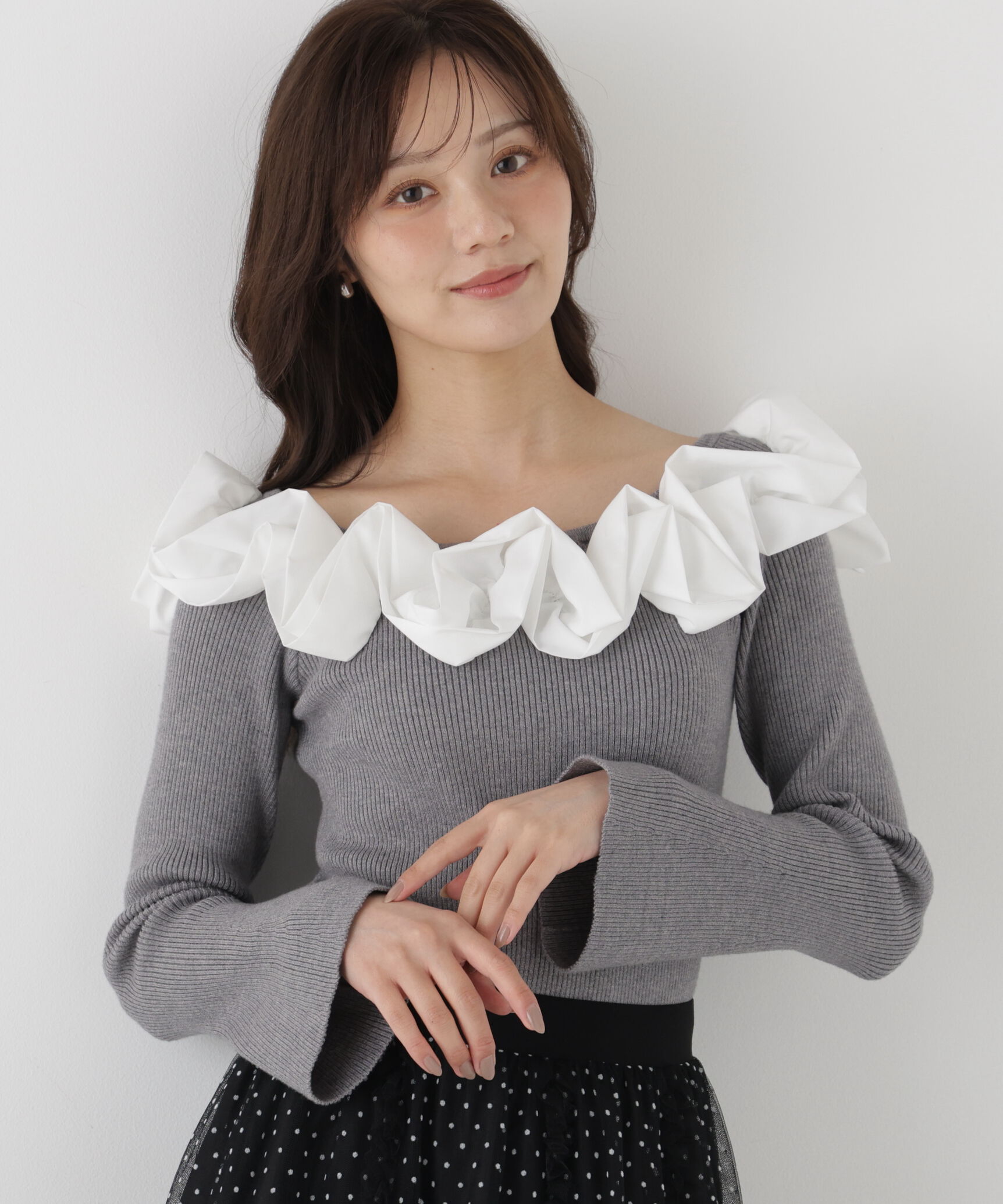 PROPORTION BODY DRESSING「フリルドッキングニット」|ニット・セーター|