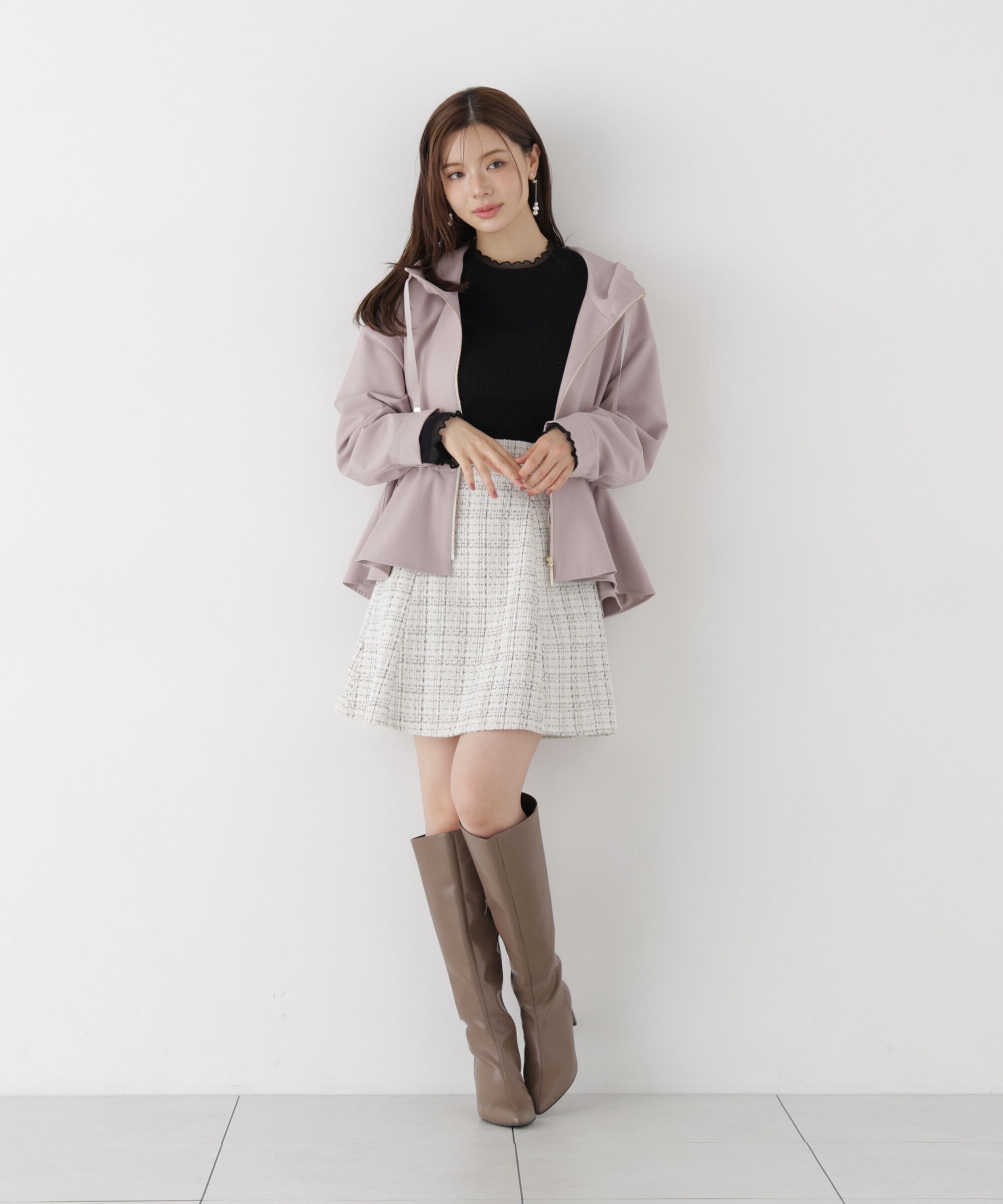 PROPORTION BODY DRESSING「部分シアーレディニット 26AW」|ニット・セーター|