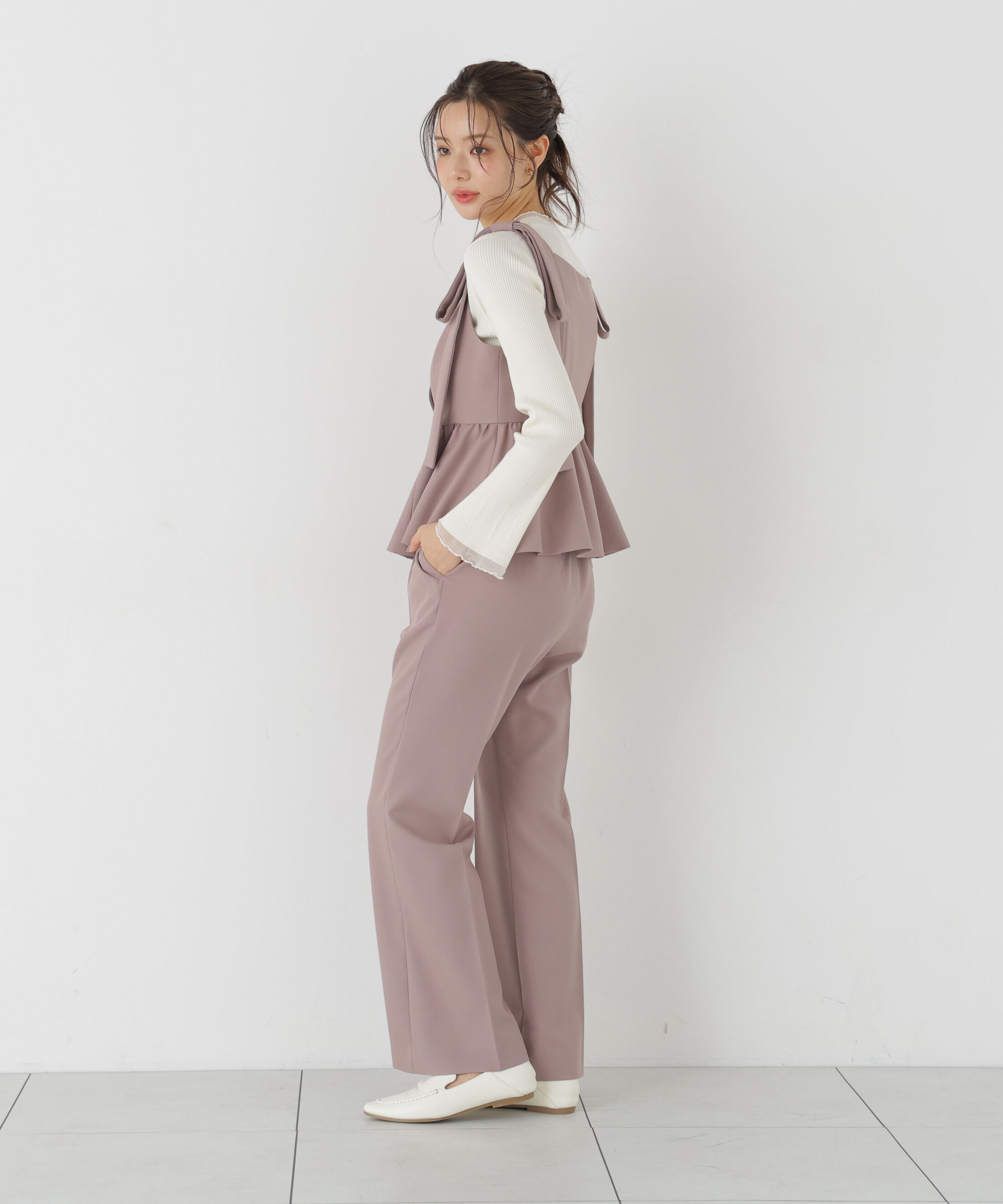 PROPORTION BODY DRESSING「部分シアーレディニット 26AW」|ニット・セーター|