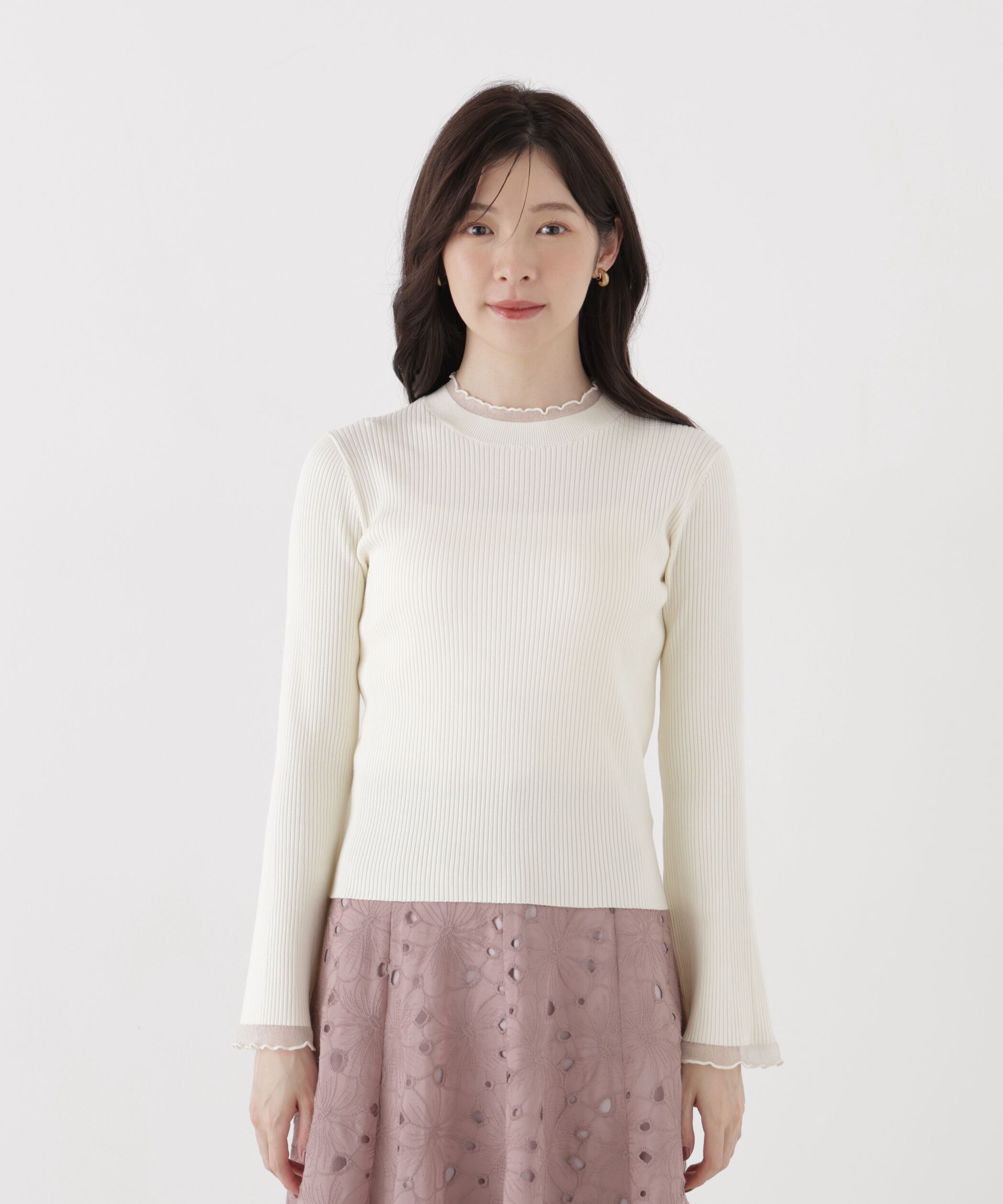 PROPORTION BODY DRESSING「部分シアーレディニット 26AW」|ニット・セーター|