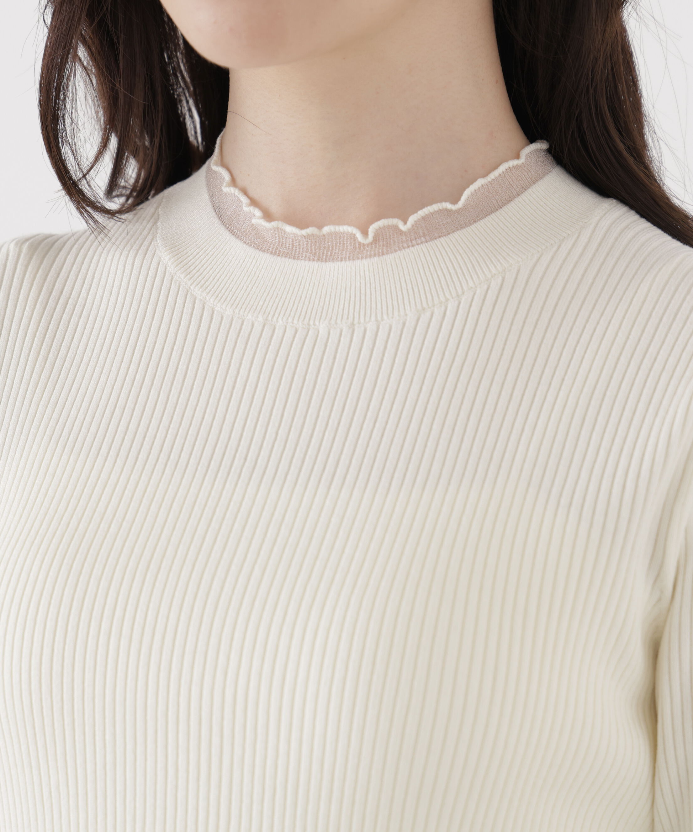 PROPORTION BODY DRESSING「部分シアーレディニット 26AW」|ニット・セーター|