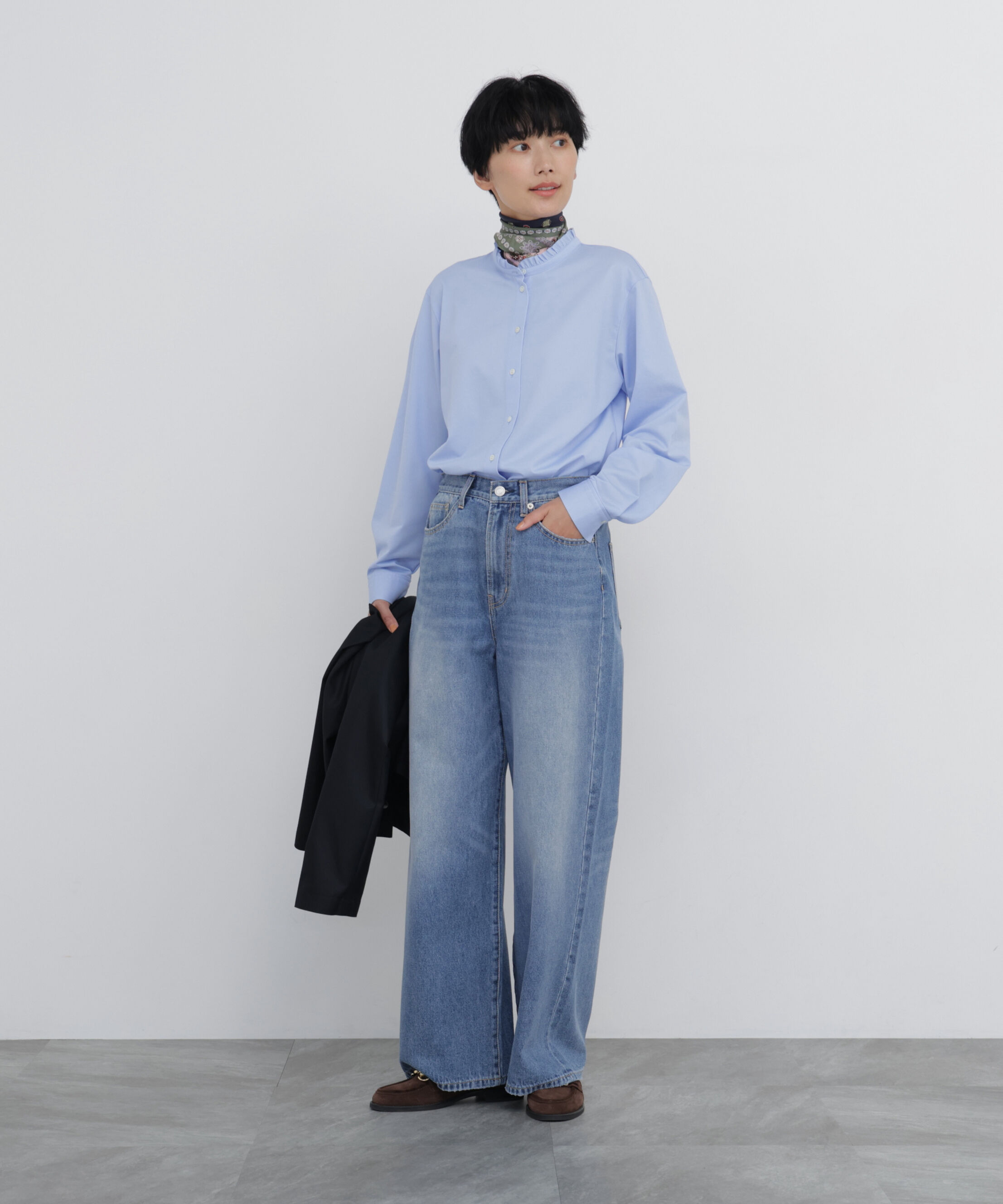  「◆スタンドフリルカットソー」|Tシャツ・カットソー|