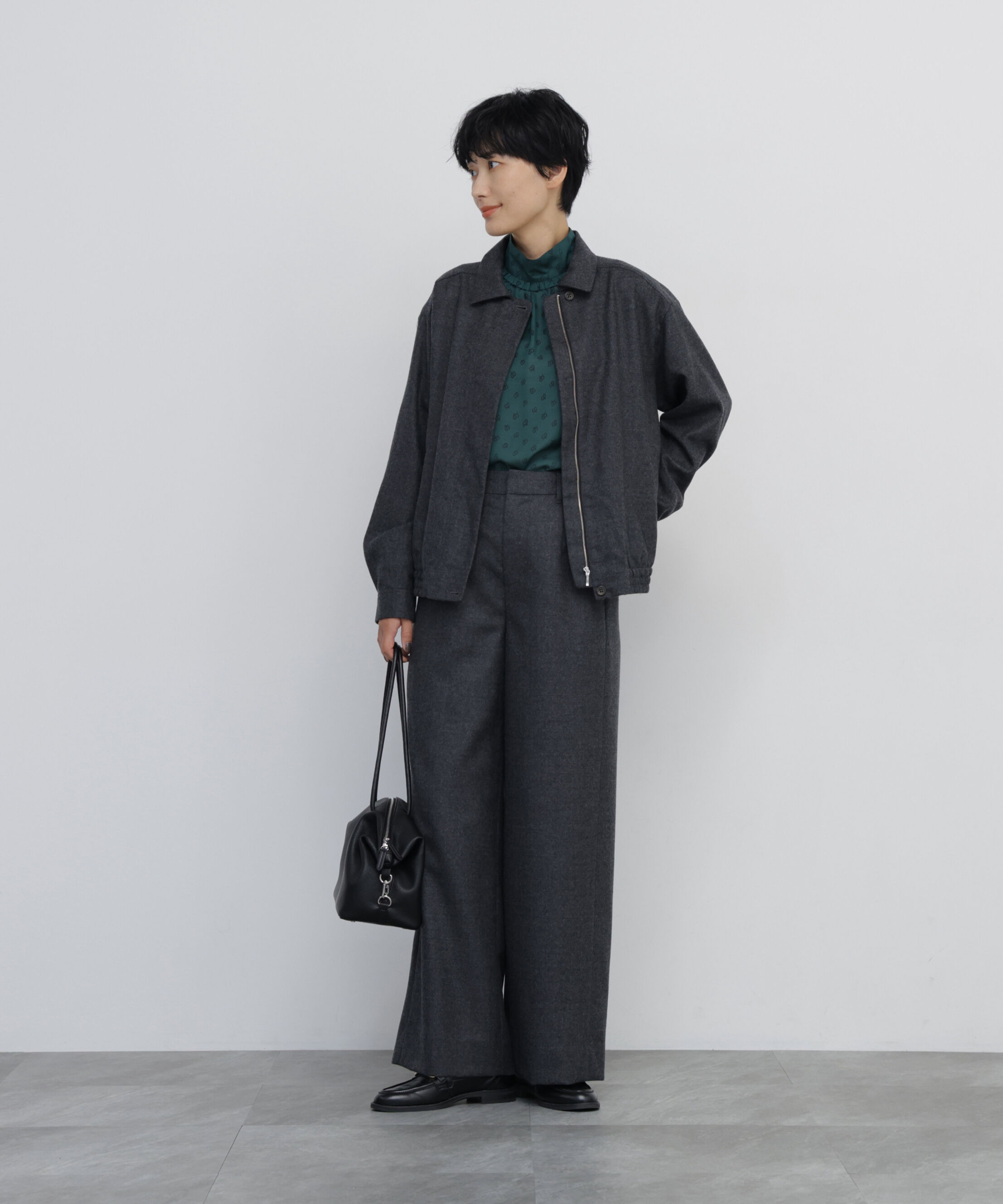  「◆ライトフラノウォッシャブルセミワイドパンツ」|その他|