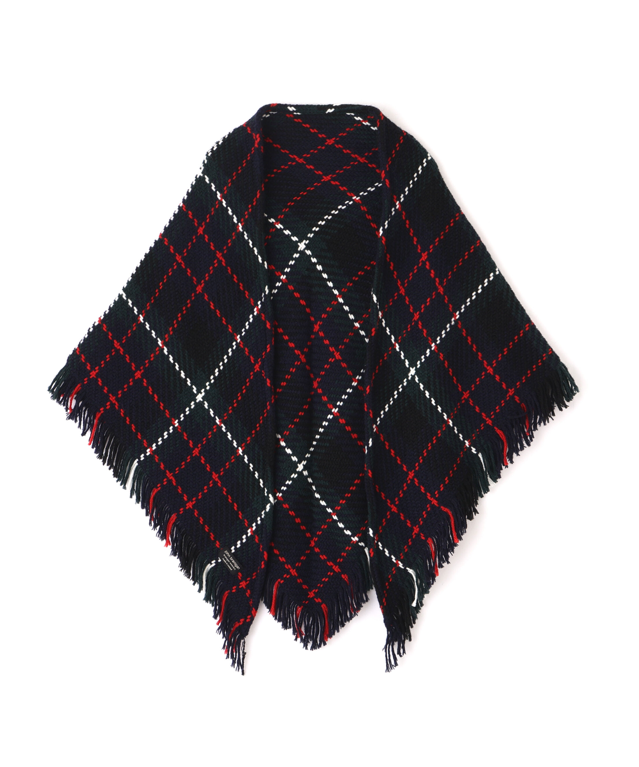  「《Ｊｏｈｎ　Ｂｒａｎｉｇａｎ》トライアングルチェックストール」|バンダナ・スカーフ|