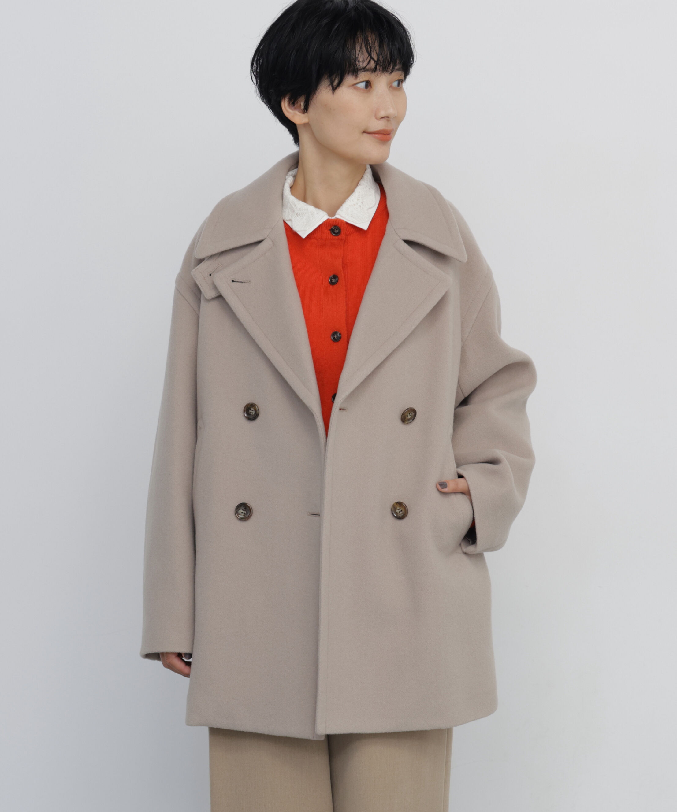  「《Super100s使用》ウールモッサピーコート」|その他|