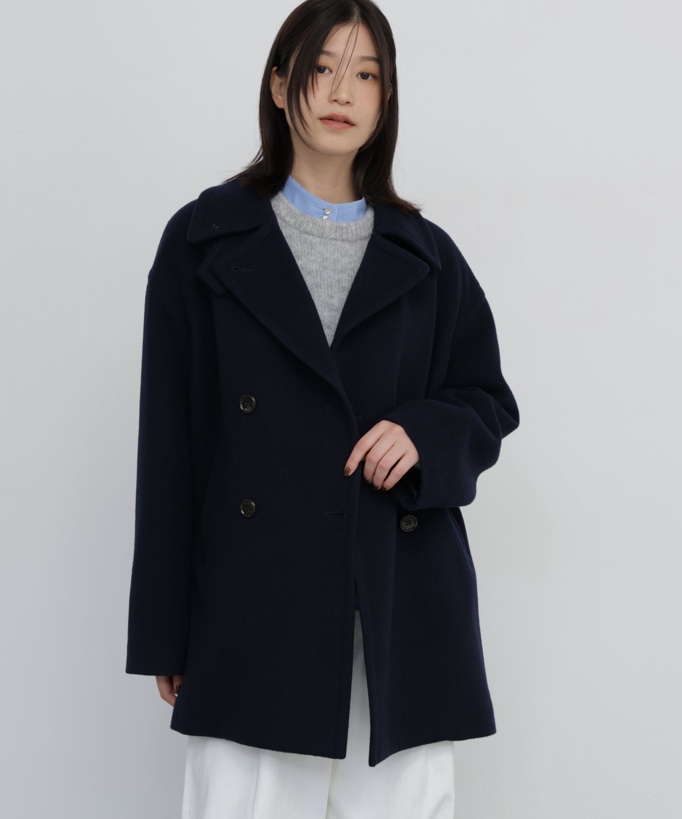  「《Super100s使用》ウールモッサピーコート」|その他|