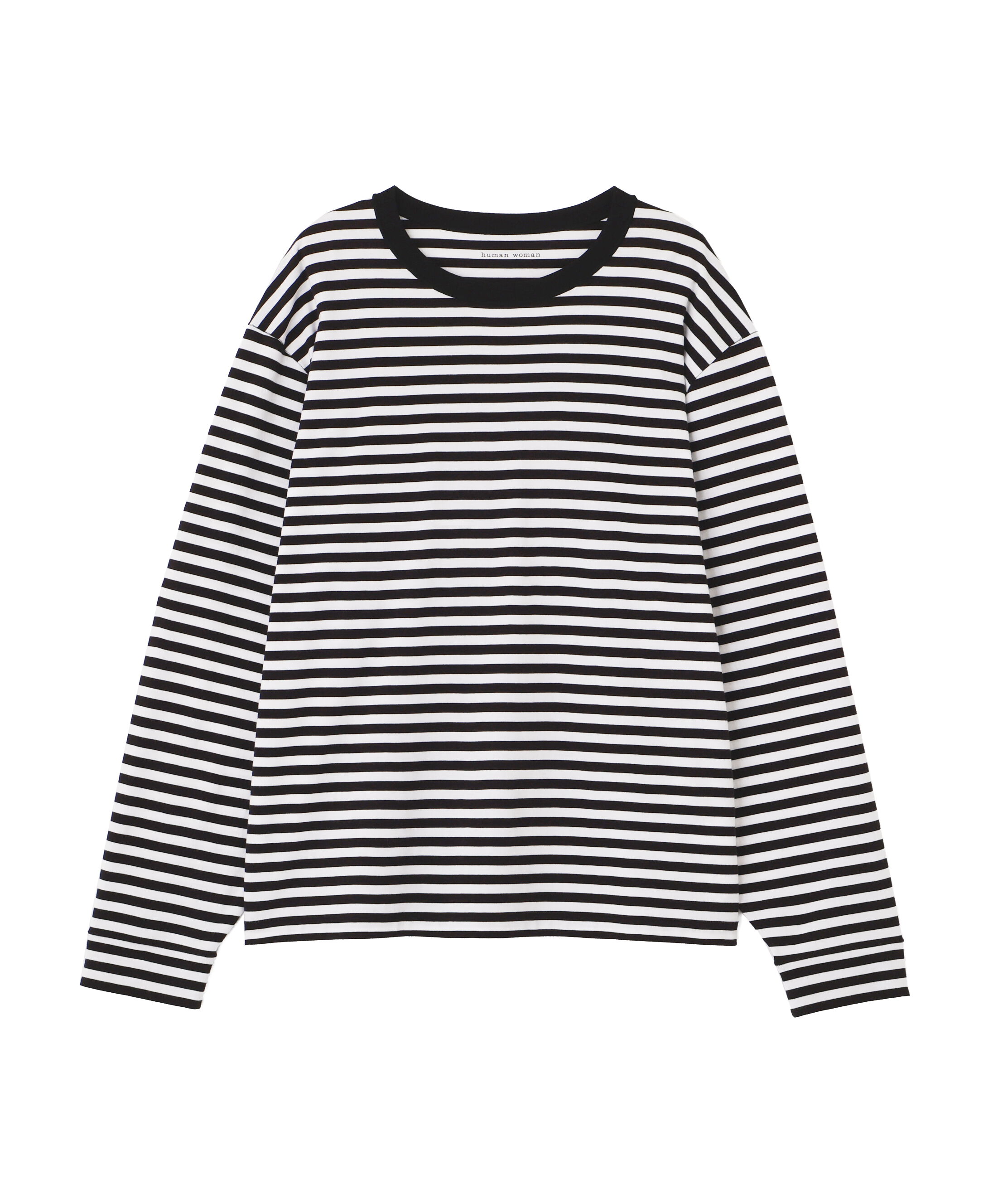  「《定番》コットンスムースボーダーカットソー」|Tシャツ・カットソー|