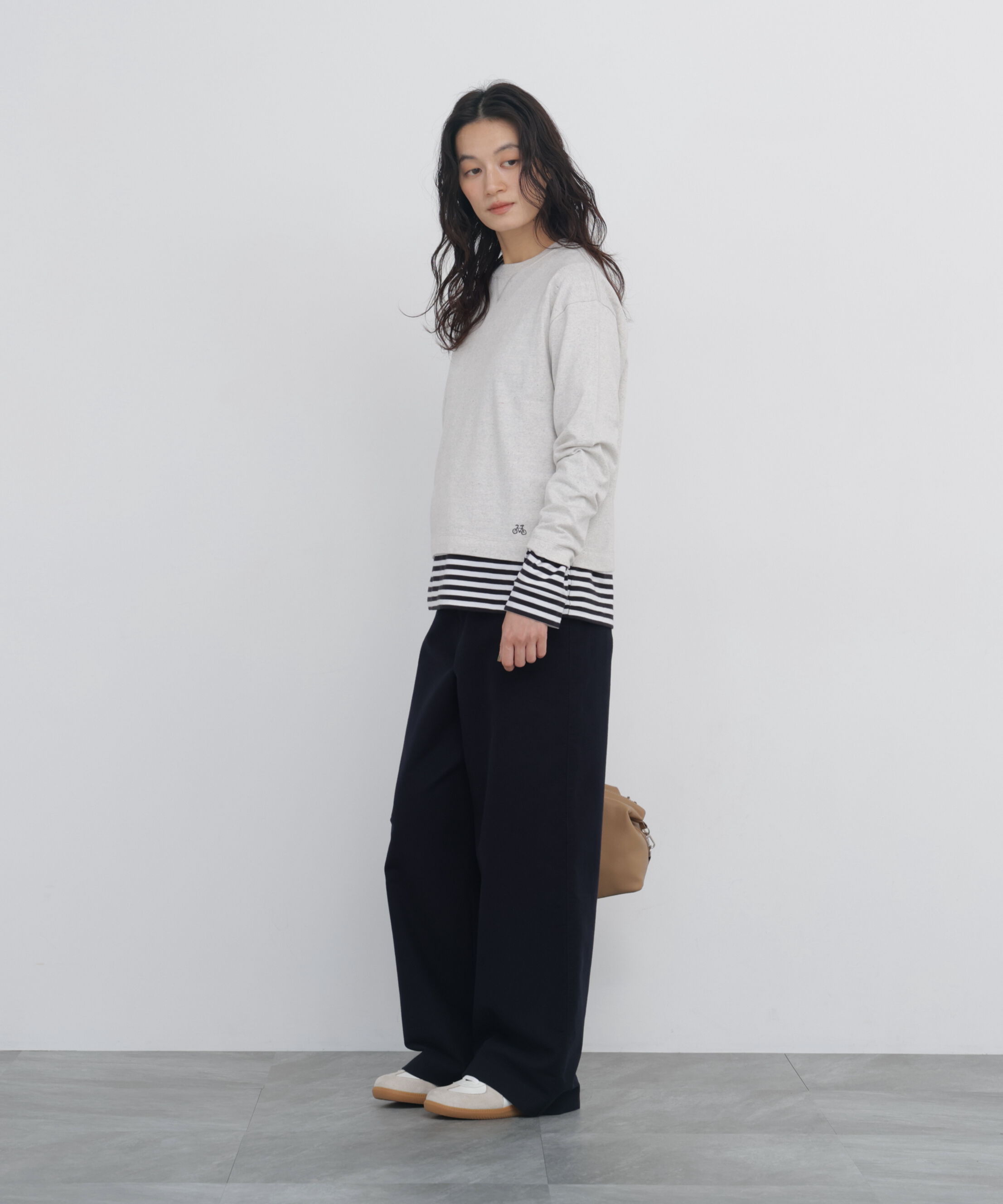  「《定番》コットンスムースボーダーカットソー」|Tシャツ・カットソー|