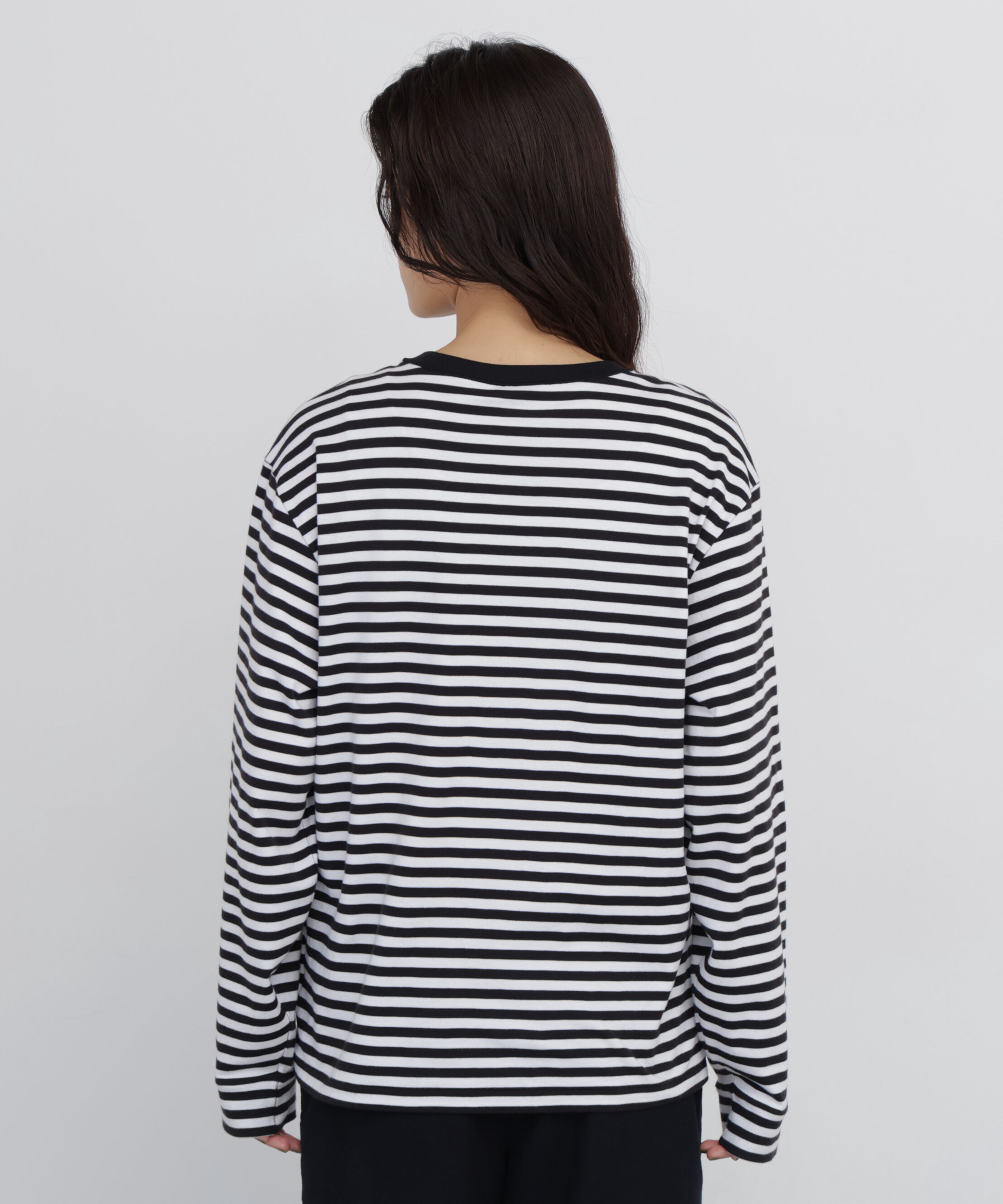  「《定番》コットンスムースボーダーカットソー」|Tシャツ・カットソー|
