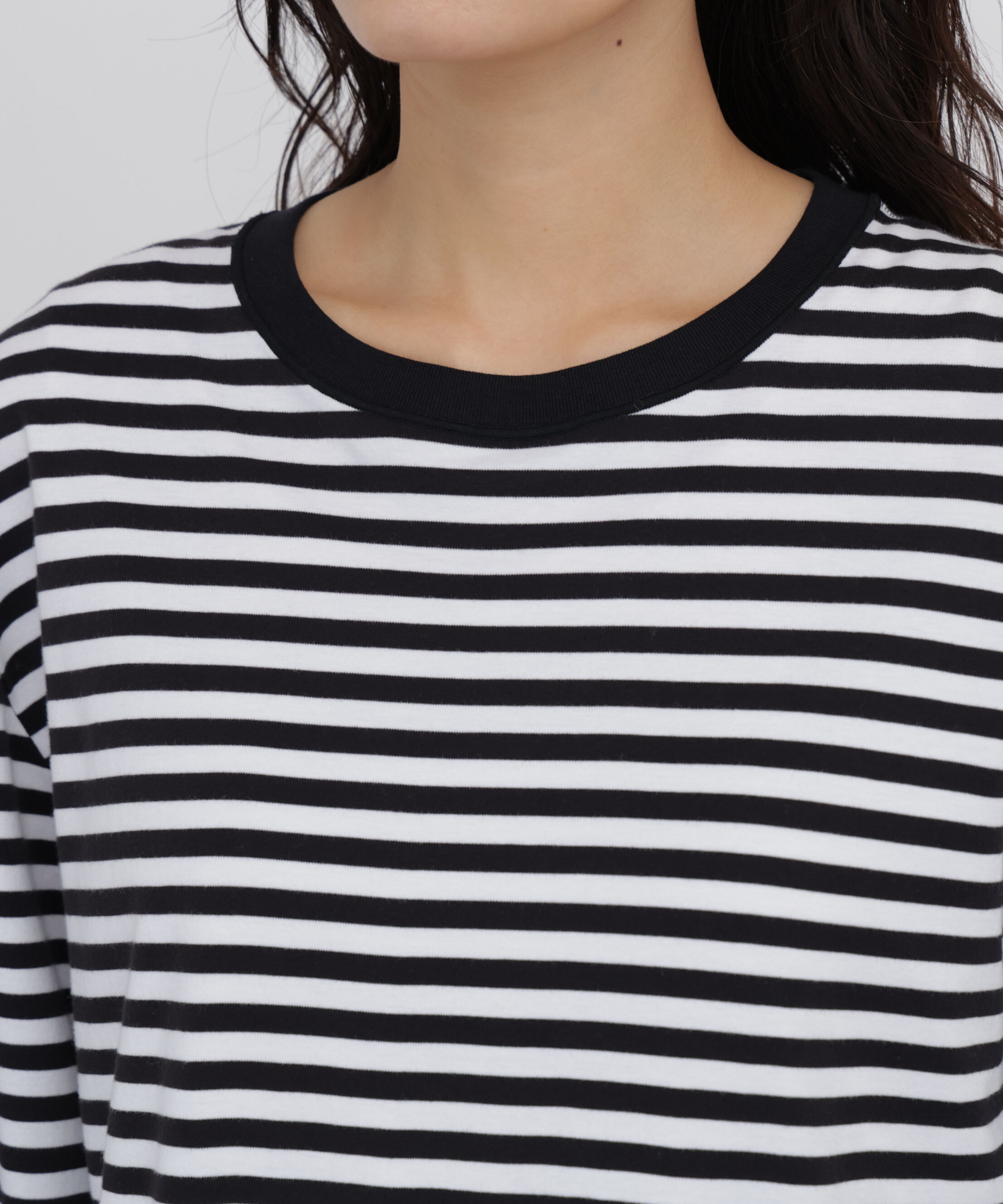  「《定番》コットンスムースボーダーカットソー」|Tシャツ・カットソー|