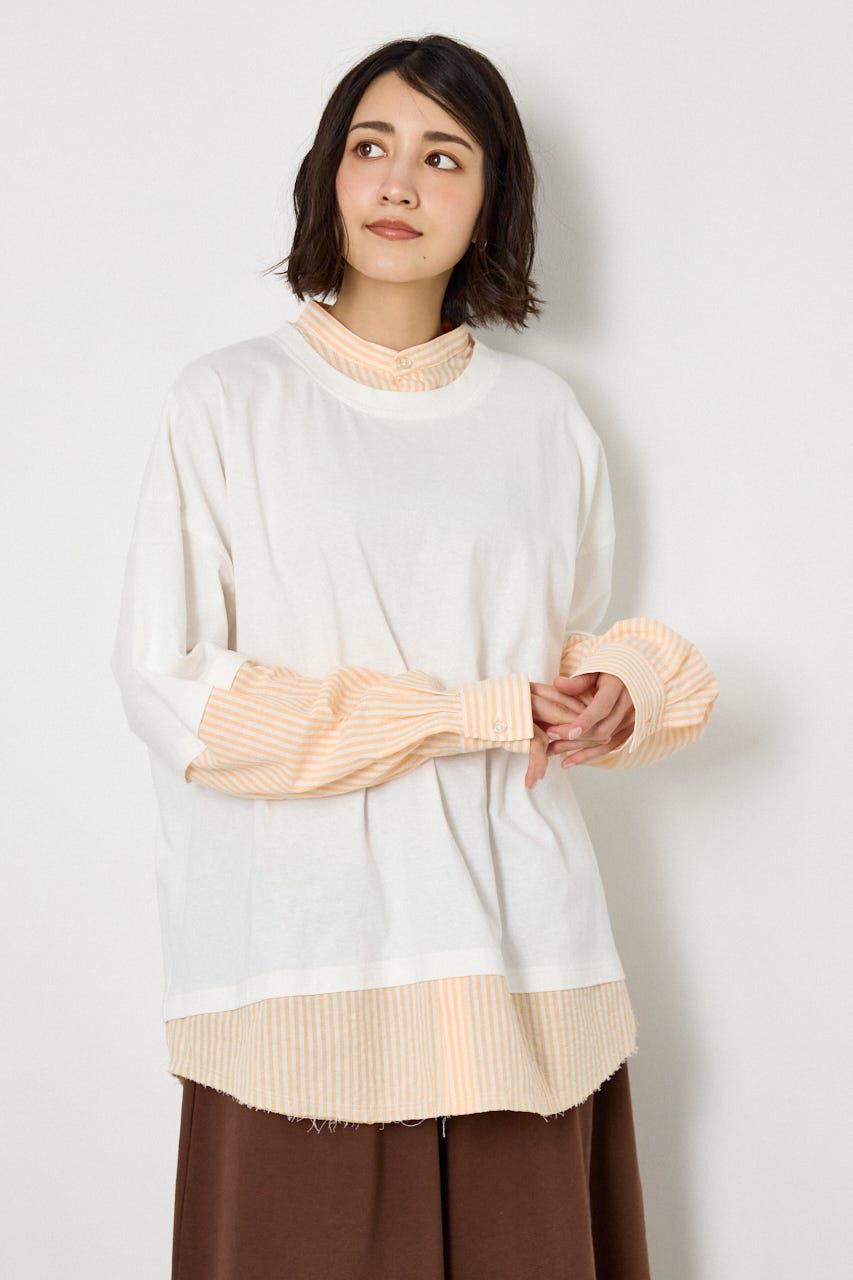 RODEO CROWNS「レイヤードビッグTシャツ」|Tシャツ・カットソー|O/WHT1