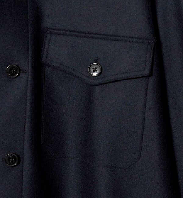 UNITED ARROWS「ジャージメルトン CPO シャツ」|カーディガン|