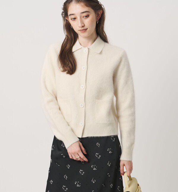UNITED ARROWS「フォックスカシミヤ ポロカーディガン」|カーディガン|