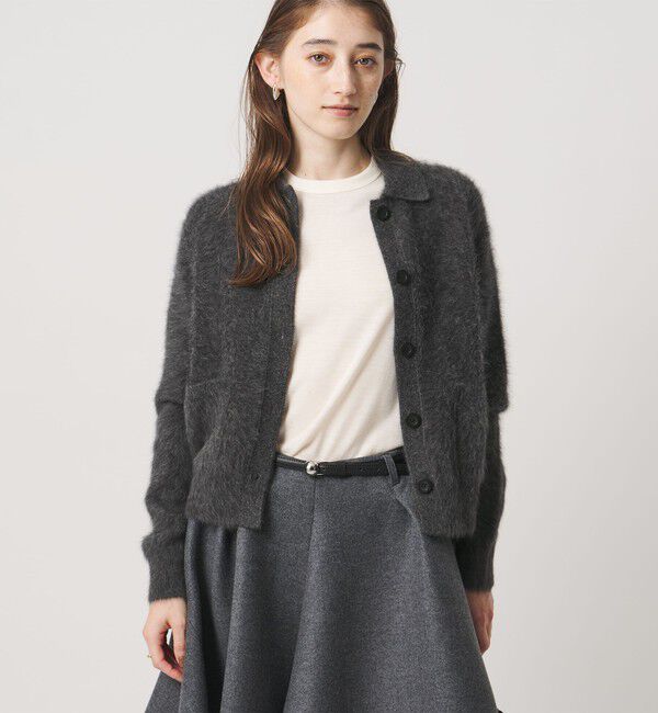 UNITED ARROWS「フォックスカシミヤ ポロカーディガン」|カーディガン|