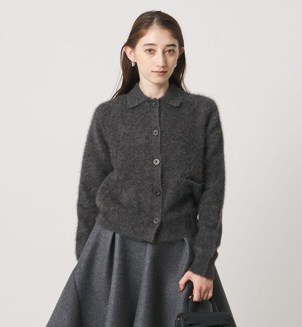 UNITED ARROWS「フォックスカシミヤ ポロカーディガン」|カーディガン|