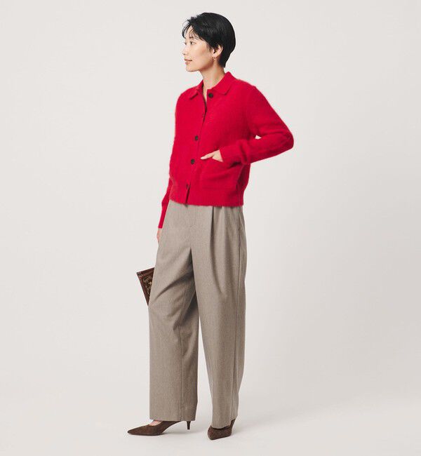 UNITED ARROWS「フォックスカシミヤ ポロカーディガン」|カーディガン|