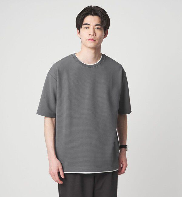 UNITED ARROWS green label relaxing「【WEB限定】JUST fit フェイクレイヤード Tシャツ カットソー -吸水速乾・抗菌-」|Tシャツ・カットソー|