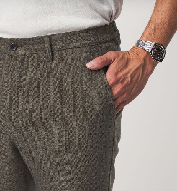 UNITED ARROWS green label relaxing「【WEB限定】JUST fit ヘリンボーン ナロー セットアップ ジャケット&パンツ」|スーツ|