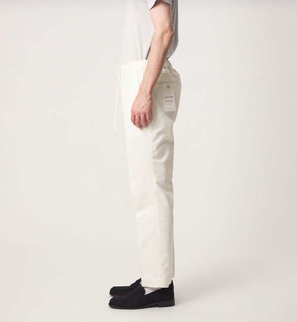 UNITED ARROWS green label relaxing「スマートレッグ ホワイト イージー パンツ -ストレッチ・吸水速乾-」|チノ|