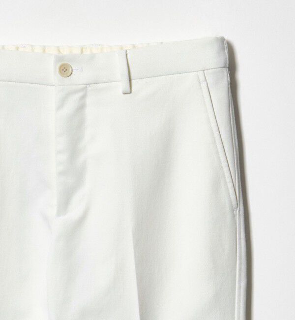 UNITED ARROWS green label relaxing「スマートレッグ ホワイト イージー パンツ -ストレッチ・吸水速乾-」|チノ|