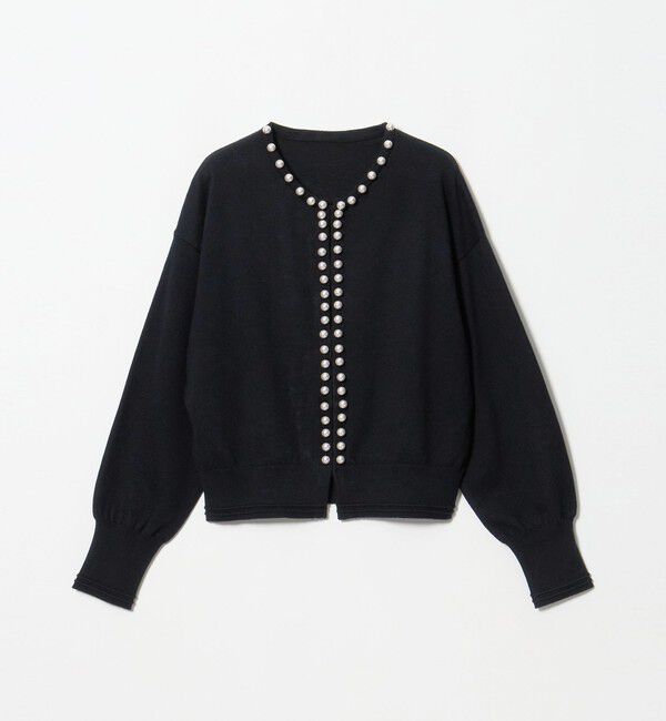 UNITED ARROWS green label relaxing「フェイクパール ボタン カーディガン ウォッシャブル」|カーディガン|