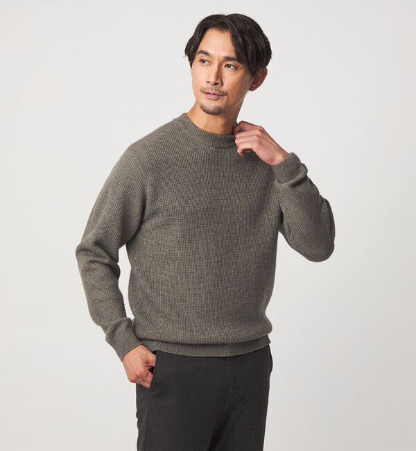 UNITED ARROWS green label relaxing「【WEB限定】JUST fit ミドルゲージ モックネック ニット」|ニット・セーター|