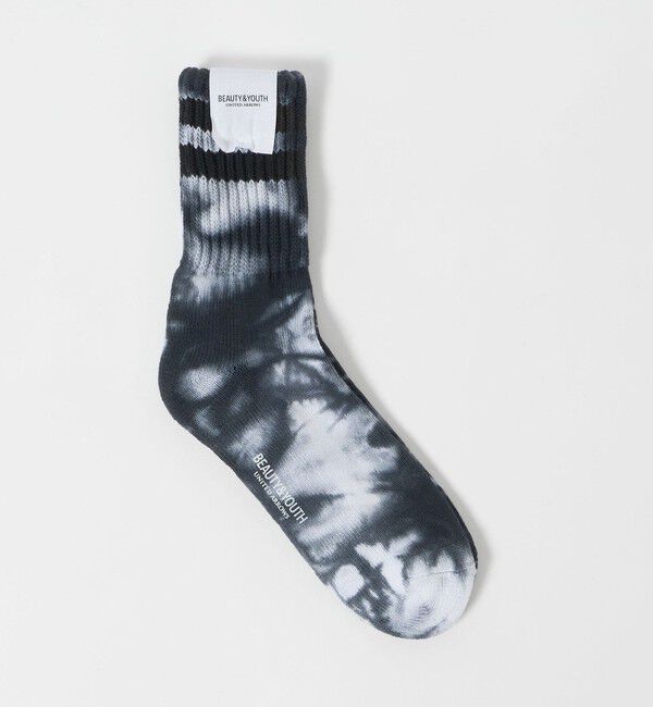 BEAUTY&YOUTH UNITED ARROWS「2ライン パイル クルー タイダイ ソックス」|ソックス|その他1