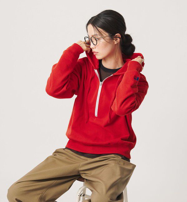BEAUTY&YOUTH UNITED ARROWS「【別注】＜RUSSELL ATHLETIC＞ハーフジップ スウェット プルオーバー」|スウェット・ジャージ|