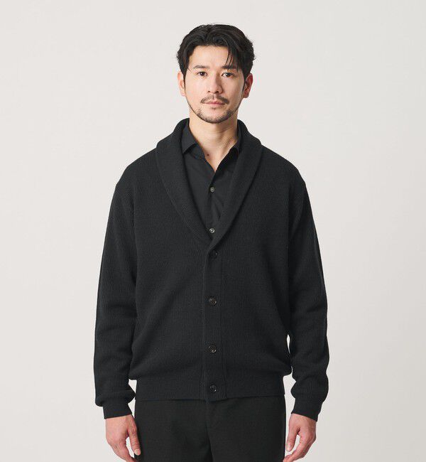 BEAUTY&YOUTH UNITED ARROWS「【WEB限定 WARDROBE SMART】ウォッシャブル ショールカラー カーディガン」|カーディガン|