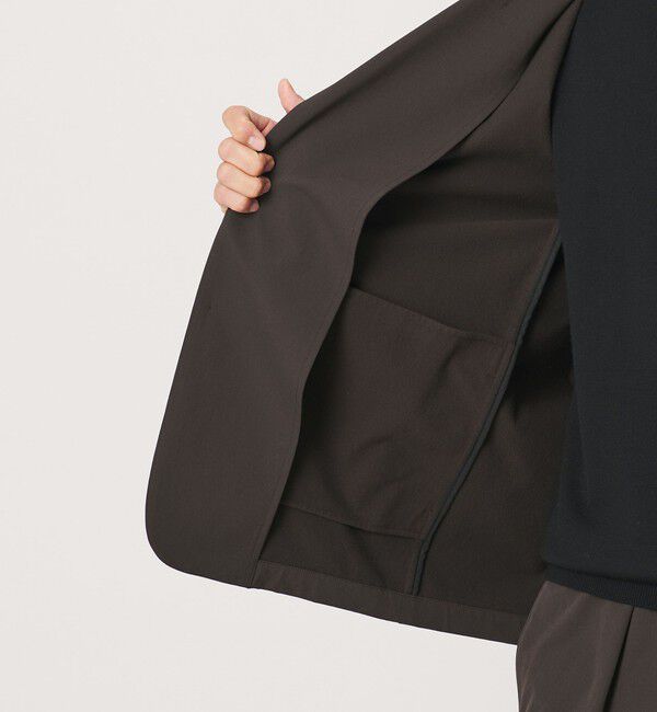 BEAUTY&YOUTH UNITED ARROWS「KOMATSU PACK URK リラックス ジャケット ストレッチ セットアップ対応 裏起毛」|テーラードジャケット|
