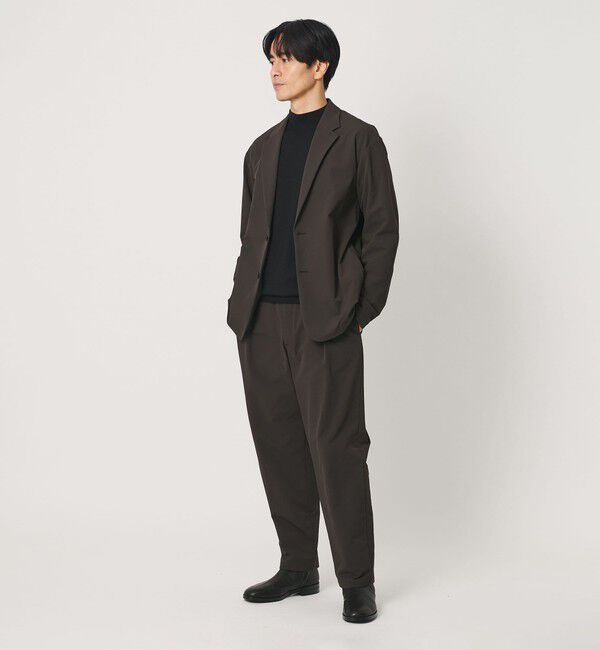 BEAUTY&YOUTH UNITED ARROWS「KOMATSU PACK URK 1プリーツ テーパード パンツ NO.9 ストレッチ セットアップ対応 裏起毛」|チノ|