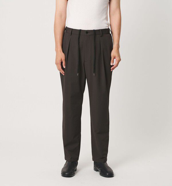 BEAUTY&YOUTH UNITED ARROWS「KOMATSU PACK URK 1プリーツ テーパード パンツ NO.9 ストレッチ セットアップ対応 裏起毛」|チノ|