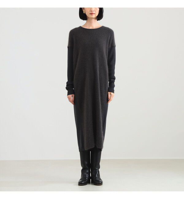 Demi-Luxe BEAMS 「フラッフィ クルーネック ニット ワンピース」|ワンピース|