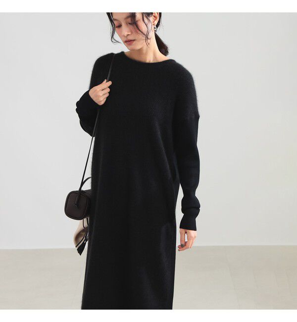 Demi-Luxe BEAMS 「フラッフィ クルーネック ニット ワンピース」|ワンピース|