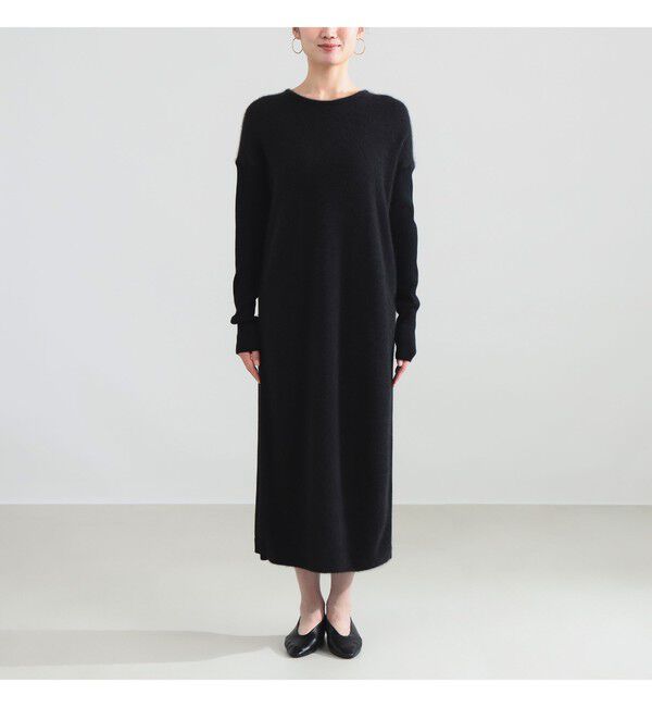 Demi-Luxe BEAMS 「フラッフィ クルーネック ニット ワンピース」|ワンピース|
