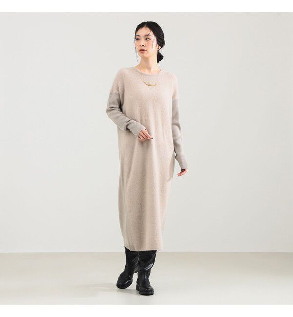 Demi-Luxe BEAMS 「フラッフィ クルーネック ニット ワンピース」|ワンピース|