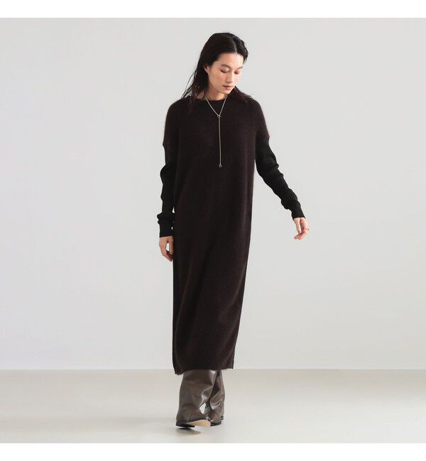 Demi-Luxe BEAMS 「フラッフィ クルーネック ニット ワンピース」|ワンピース|