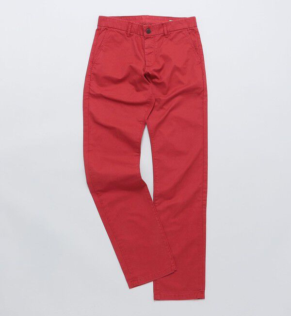 SHIPS「GROWN&SEWN: Independent Slim Pant - Ultimate Twill」|チノ|レッド
