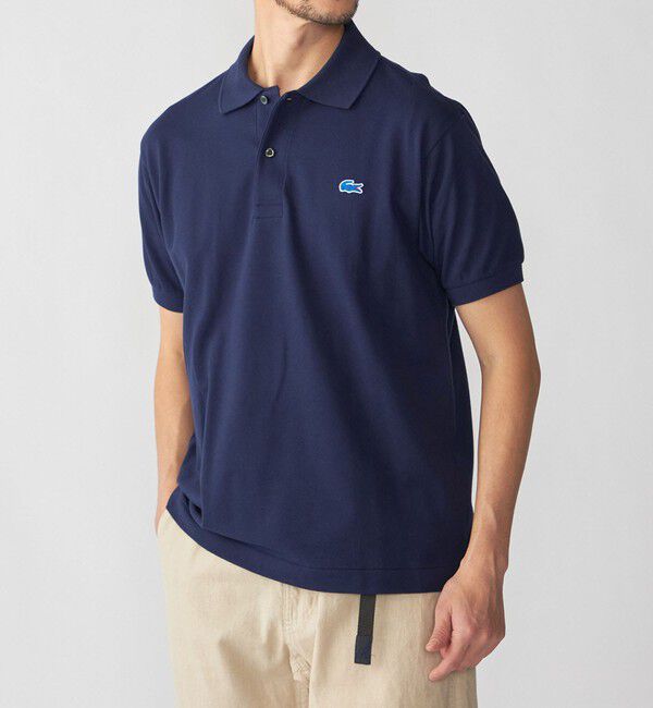 SHIPS「【SHIPS別注】LACOSTE: NEW 70's ドロップテイル ポロシャツ」|Tシャツ・カットソー|ネイビー